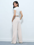Core Solid Joggers: Off-White Women Straight Joggers