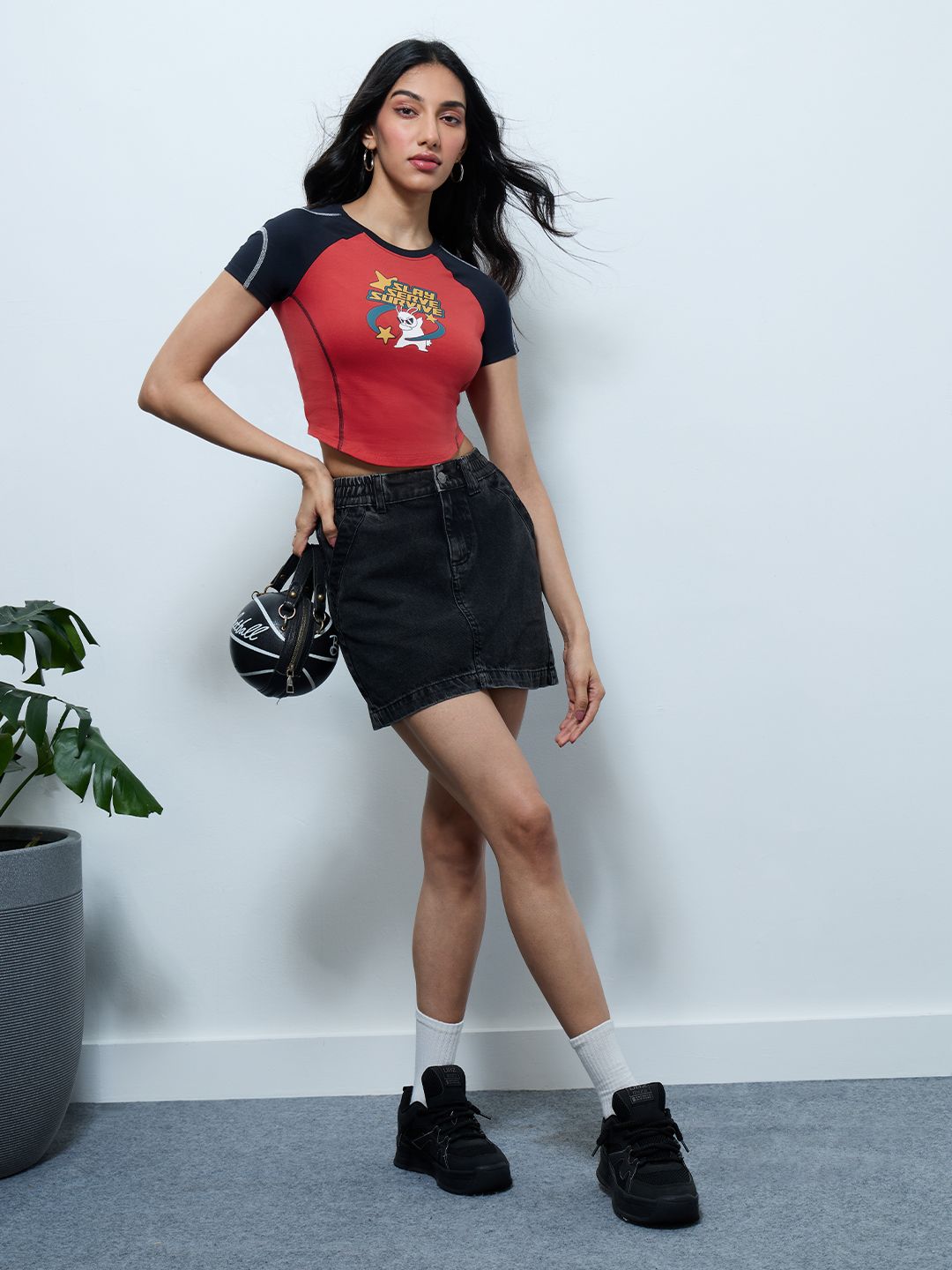 Slay & Serve: Baby Tee Women Knit Tops