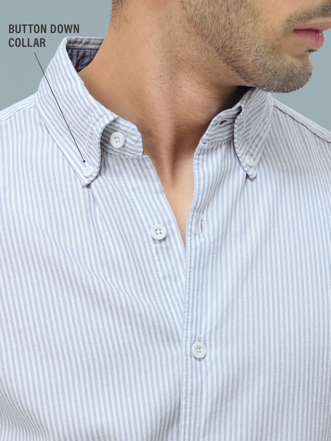 Oxford Stripes: Ice Blue Shirts