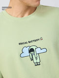 Ottoman: Social Battery Oversized T-Shirts