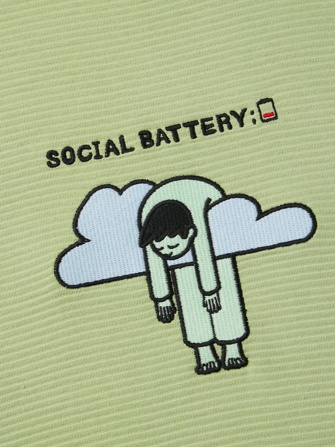 Ottoman: Social Battery Oversized T-Shirts