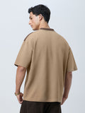 Ottoman Colourblock: Sepia Zipper Polos