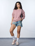 Knitted Sweater: Blush Women Oversized Sweaters