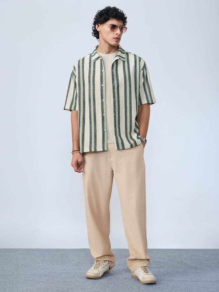 Textured Shirt: Ambrosia Men Textured Shirts