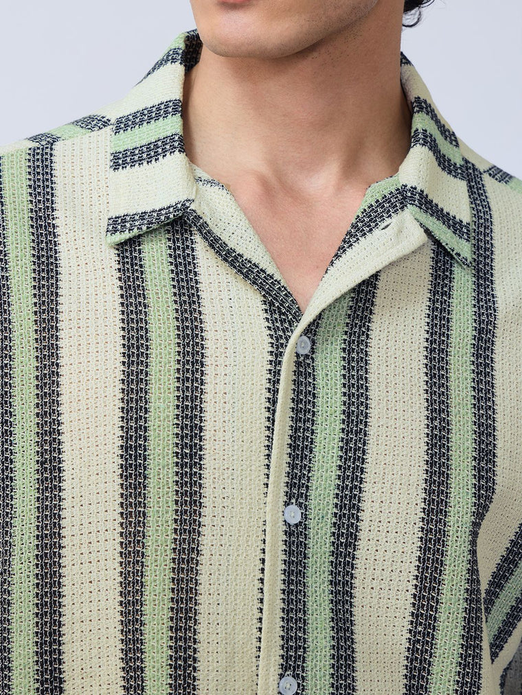 Textured Shirt: Ambrosia Men Textured Shirts