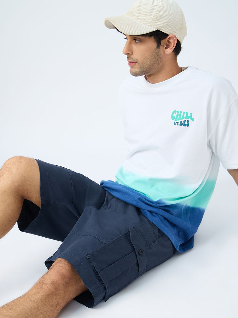 Cargo Shorts: Midnight Blue Men Cargo Shorts