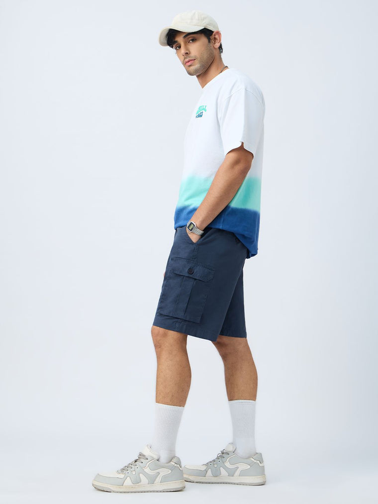 Cargo Shorts: Midnight Blue Men Cargo Shorts