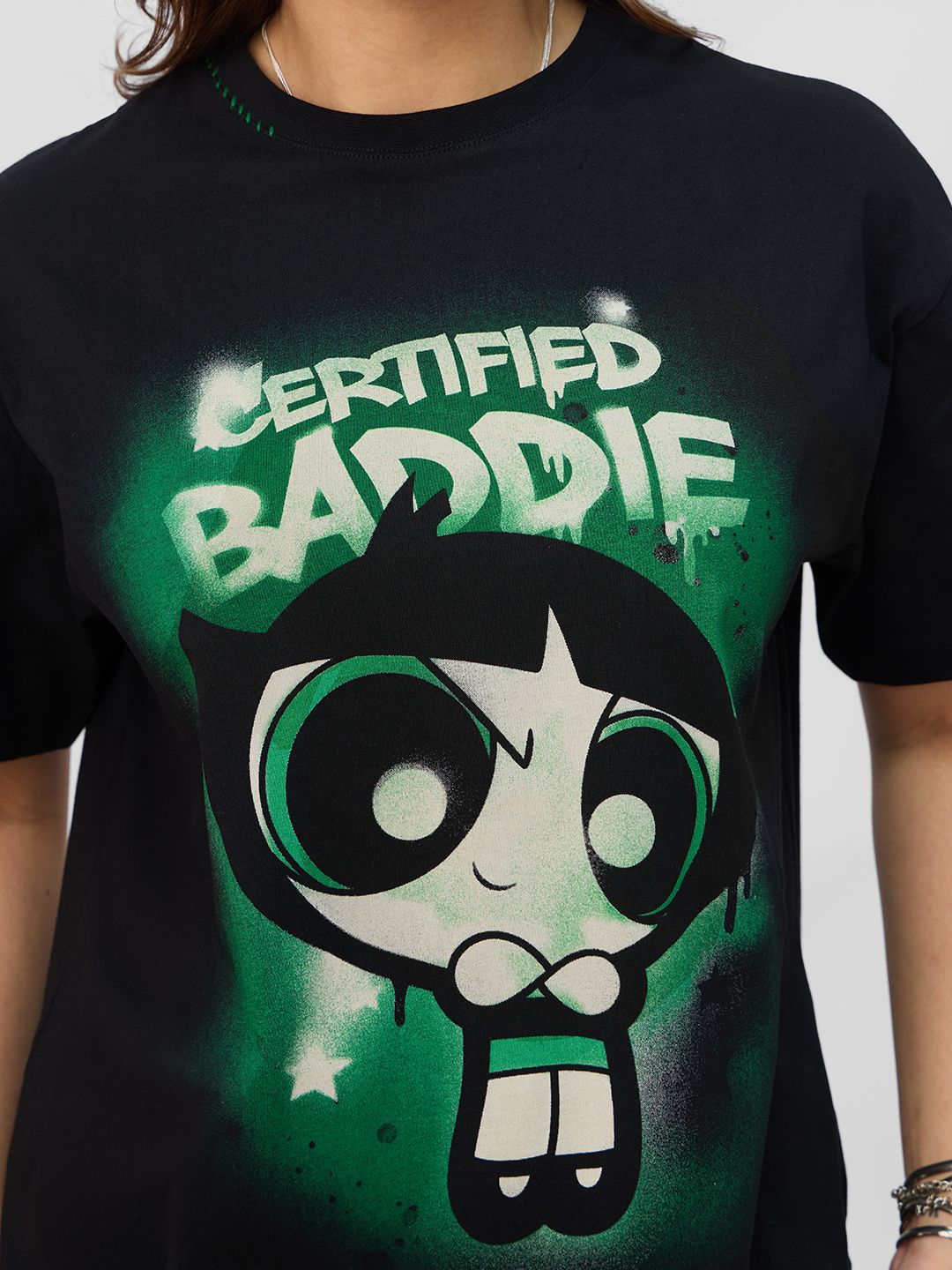 Powerpuff Girls: Certified Baddie Women Oversized T-Shirts