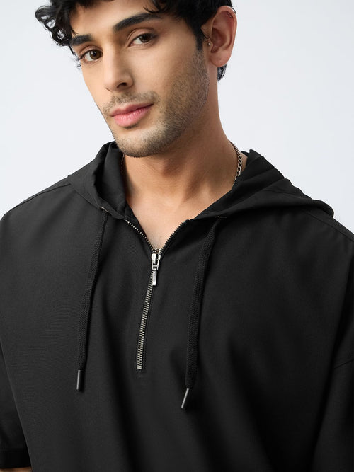 Hooded T-Shirt: Black Hooded T-Shirts