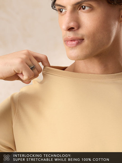Supima: Champagne Yellow Supima T-Shirts