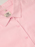 Cotton Linen Shirt: Flamingo Women Oversized Shirts