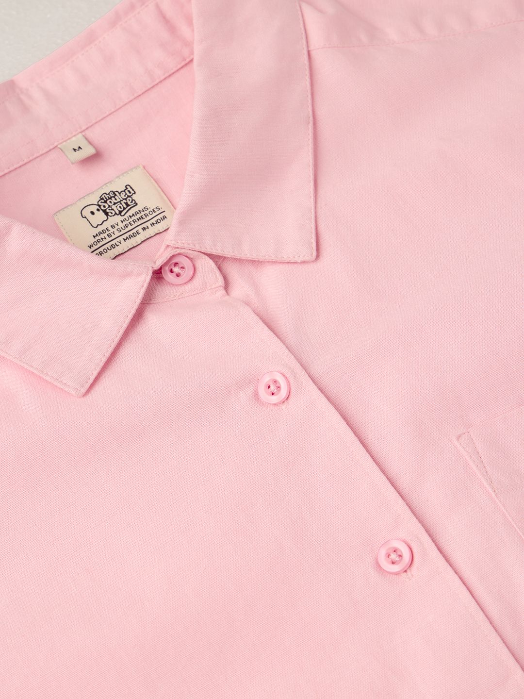 Cotton Linen Shirt: Flamingo Women Oversized Shirts