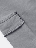 Cotton Linen Shorts: Grey Mist Men Bermuda Shorts