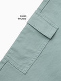 Solids: Sage Green Boys Cargo Joggers (2-8 Yrs)