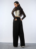 Souled Denim: Rich Black (Baggy Fit) Women Baggy Denims