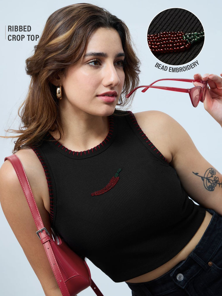Ribbed Tank: Chilli Women Knit Tops