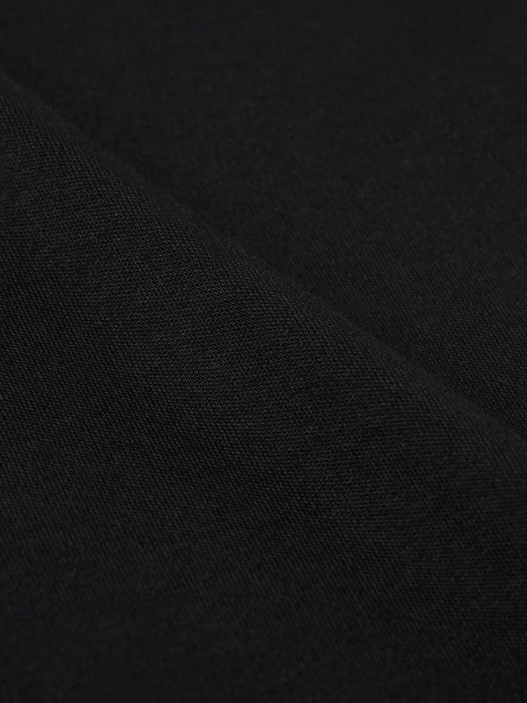 Oversized Polo: Rich Black Oversized Polos