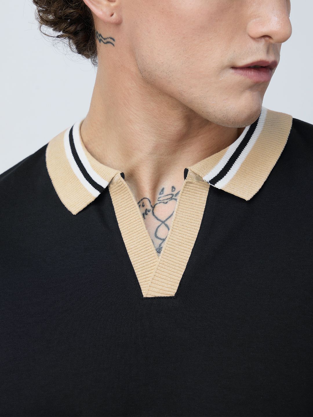 Oversized Polo: Rich Black Oversized Polos