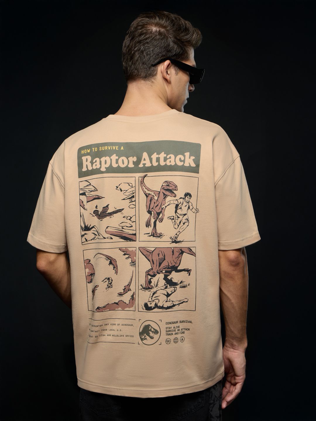 Jurassic Park: Dino Fossil Oversized T-Shirts