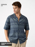 Jacquard: Aztec Drift Oversized Shirts