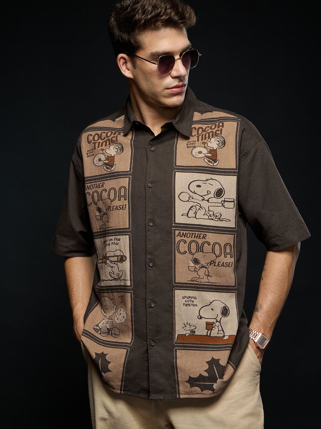 Peanuts: Retro Cotton Linen Shirts