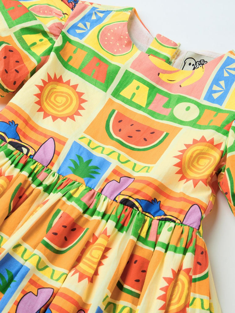 TSS Originals: Aloha Girls Cotton Dresses (2-8 Yrs)