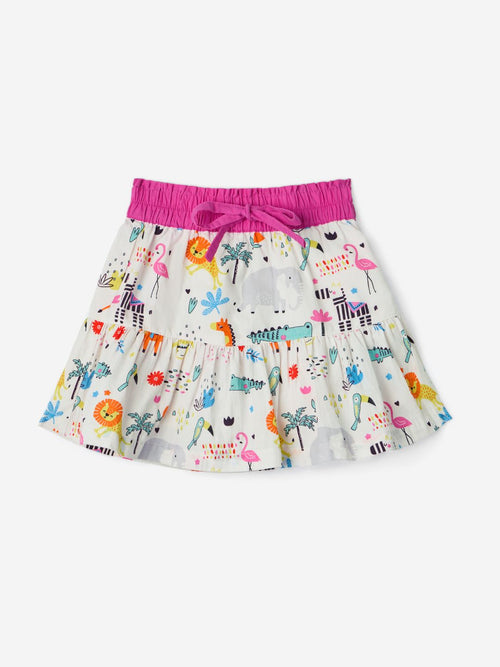 TSS Originals: Animal Kingdom Girls Tiered Skirts