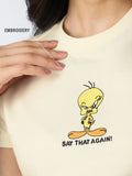 Looney Tunes: Say That Again Women Regular T-Shirts