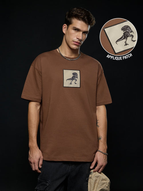 Jurassic World: T-Rex Footprint Oversized T-Shirts