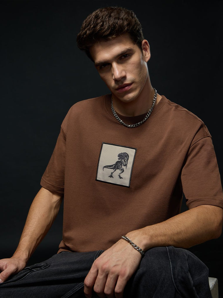 Jurassic World: T-Rex Footprint Oversized T-Shirts