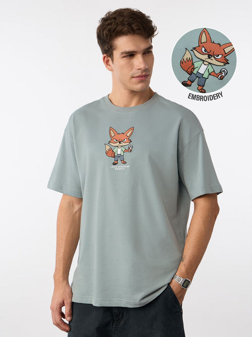 Oversized T-Shirt: Hating Fox Oversized T-Shirts