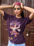 Desi Rebel: Hustle Nari Women Relaxed T-Shirts