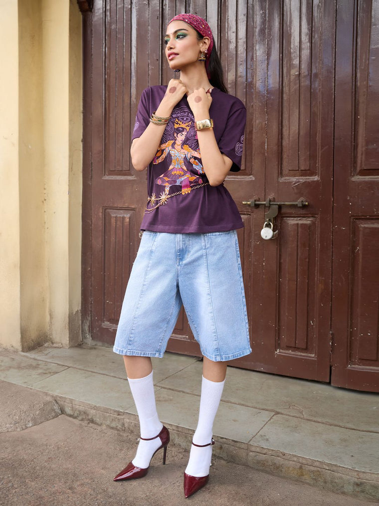 Desi Rebel: Hustle Nari Women Relaxed T-Shirts