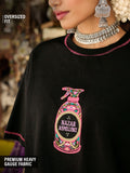 Desi Rebel: Nazar Repellent Women Oversized T-Shirts