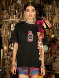 Desi Rebel: Nazar Repellent Women Oversized T-Shirts
