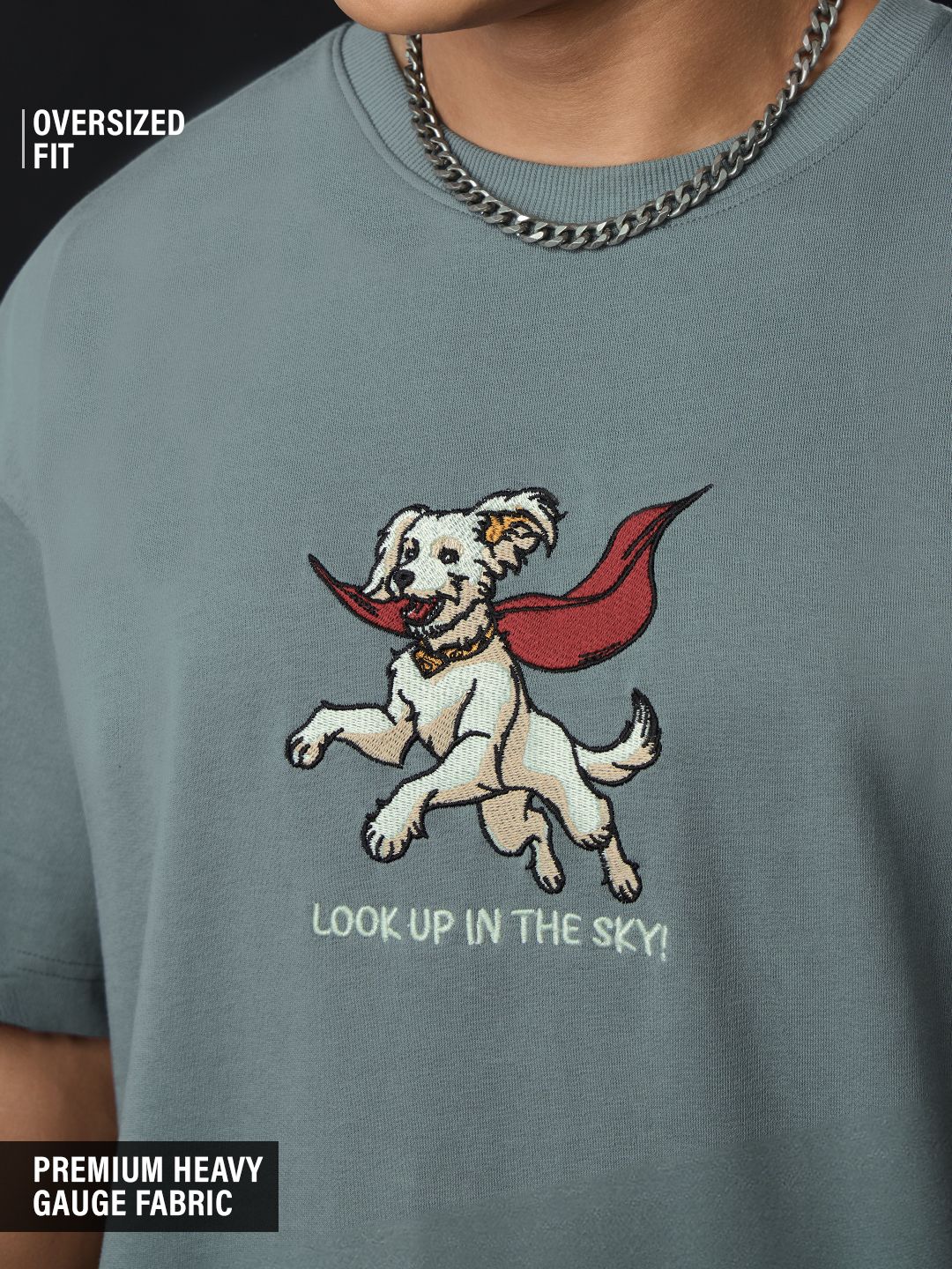 Superman: Krypto The Superdog Oversized T-Shirts