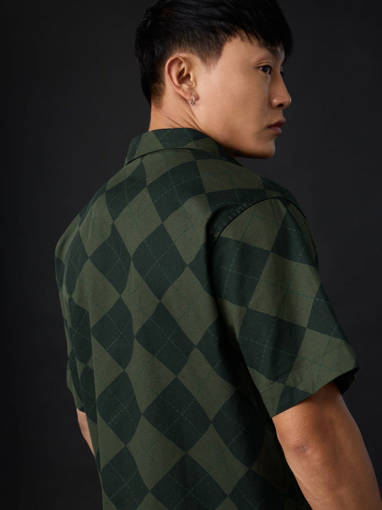Harry Potter: Slytherin Argyle Oversized Shirts