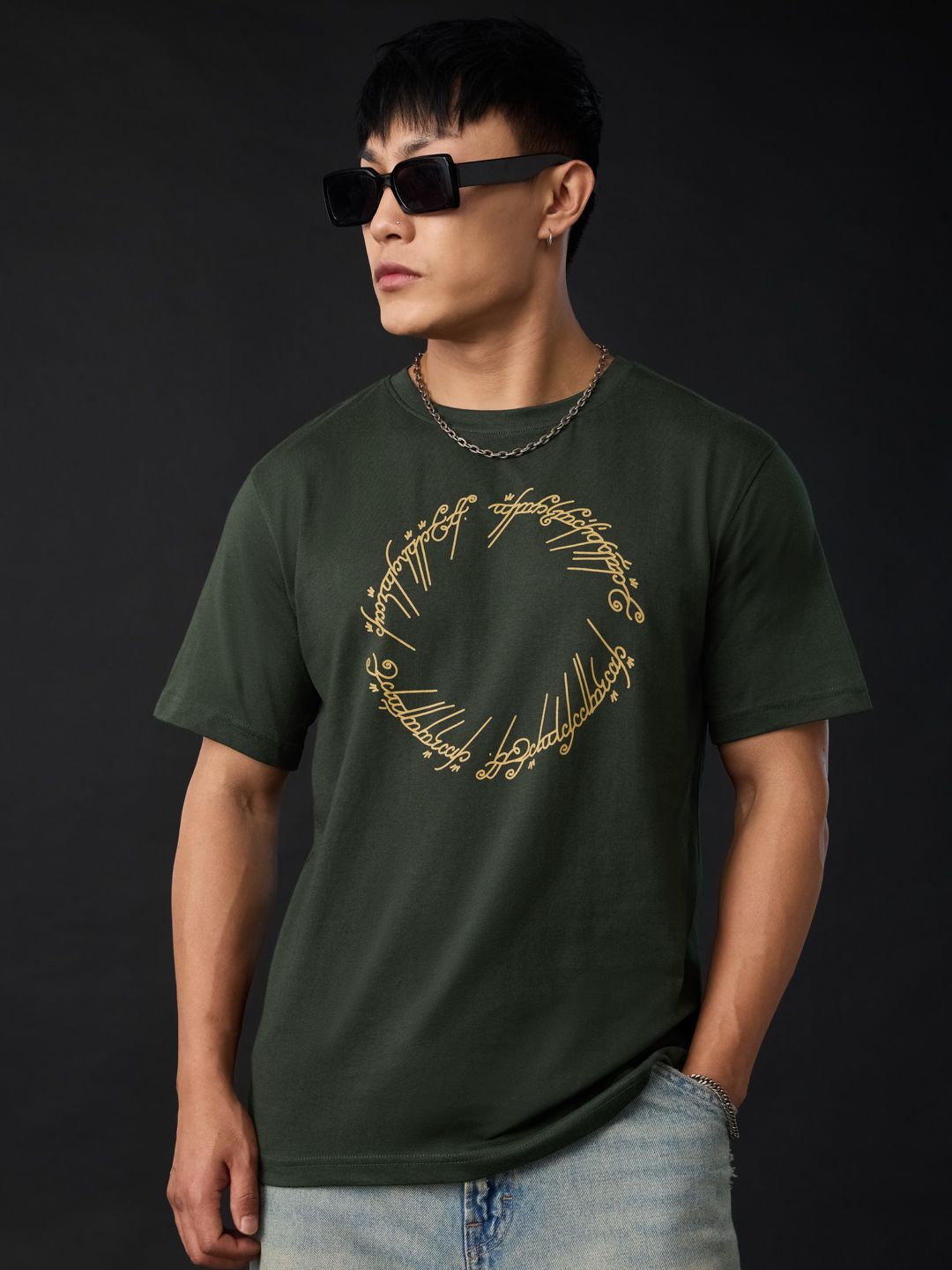 LOTR: One Ring Men Relaxed Fit T-Shirts