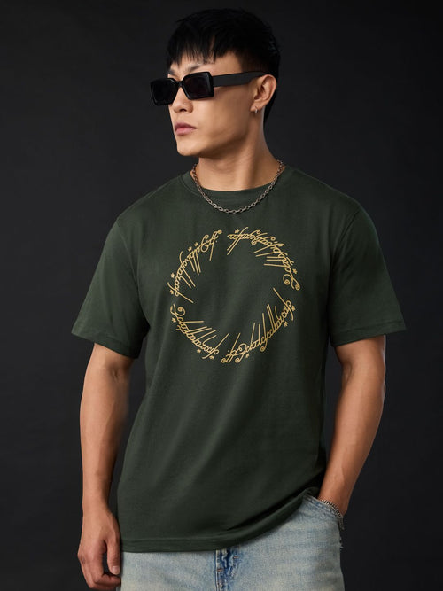 LOTR: One Ring Men Relaxed Fit T-Shirts
