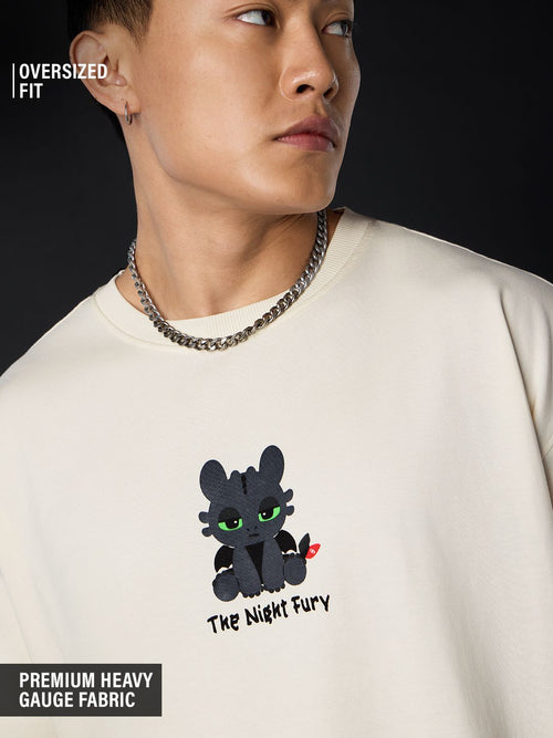HTTYD: Night Fury Chibi Oversized T-Shirts