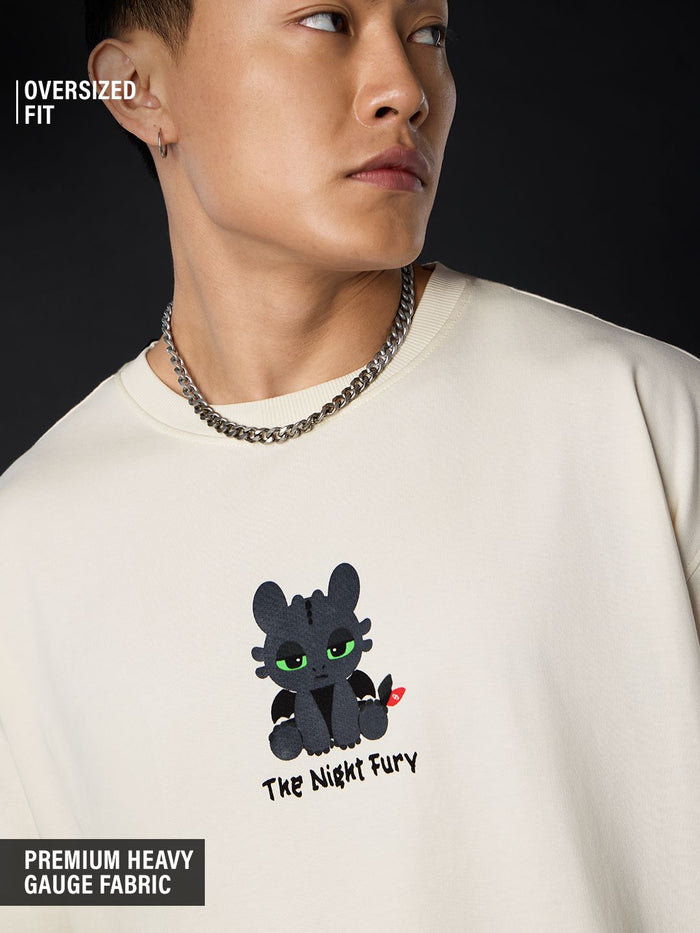 HTTYD: Night Fury Chibi Oversized T-Shirts
