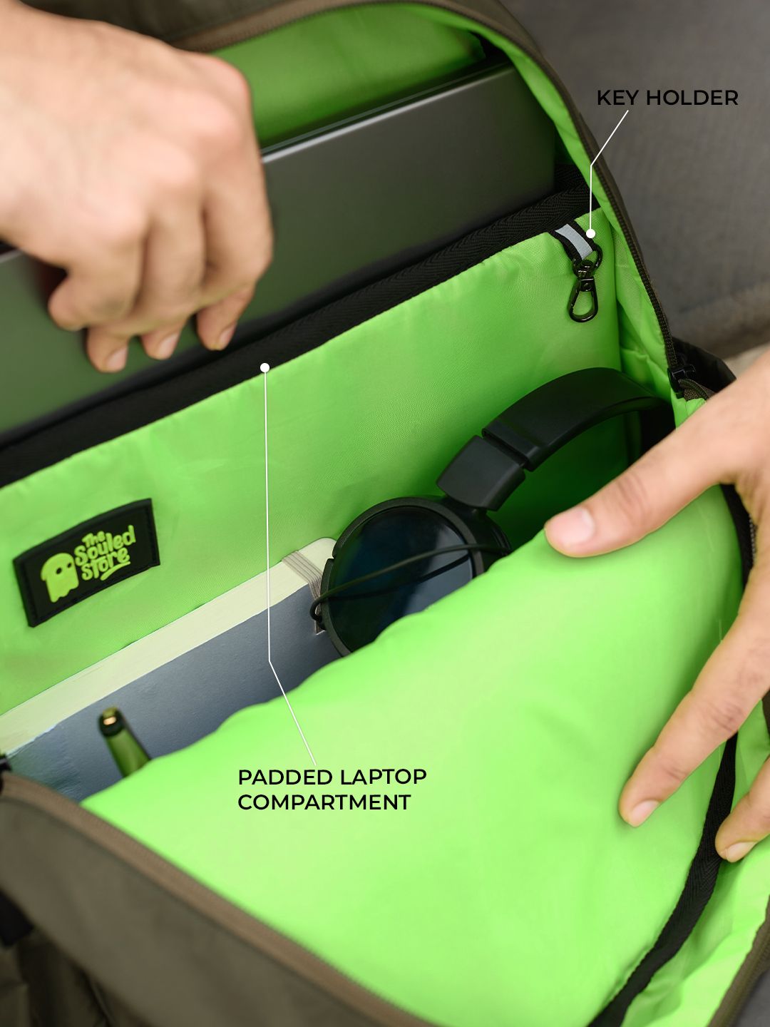 Utility Backpack: Army Green Backpacks