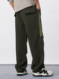 Parachute Pants: Kale Green Men Parachute Pants