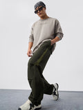 Parachute Pants: Kale Green Men Parachute Pants