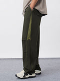 Parachute Pants: Kale Green Men Parachute Pants