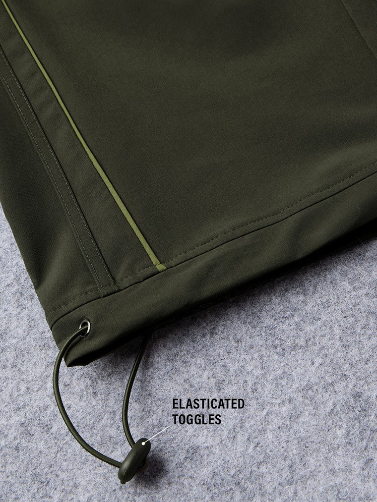 Parachute Pants: Kale Green Men Parachute Pants