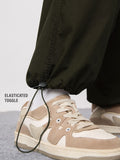 Parachute Pants: Hunter Green Women Baggy Pants