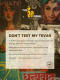 Desi Rebel: Don't Test My Tevar Women Oversized T-Shirts