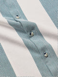 Textured Stripes: Arctic White Men Textured Shirts