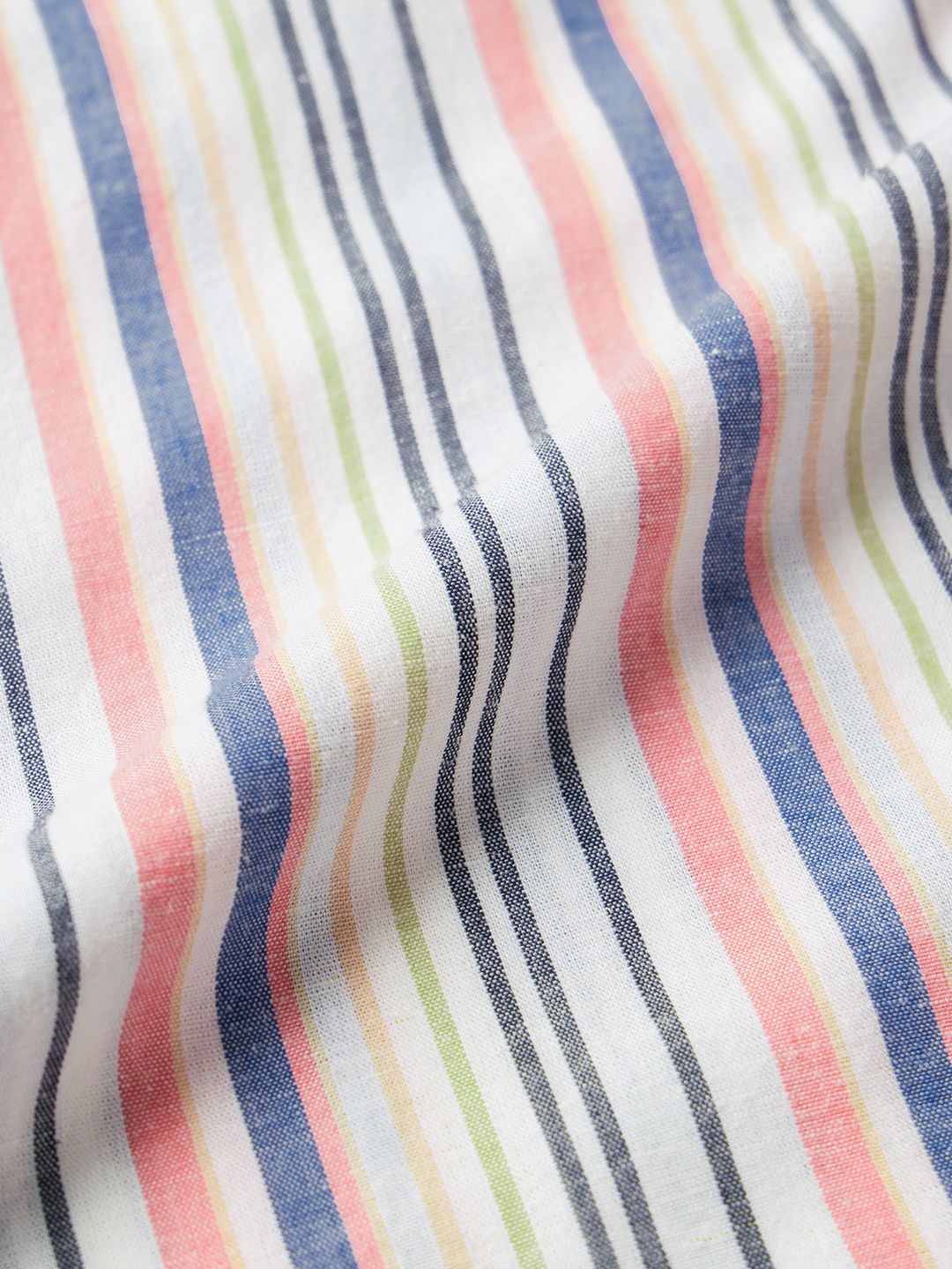 Cotton Linen Stripes: Prism Cotton Linen Shirts